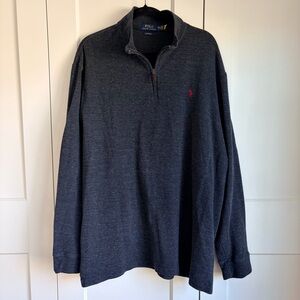 Polo Ralph Lauren Dark Charcoal Gray Estate Rib Pullover | XXL